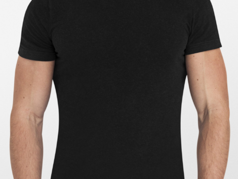 Premium Black Half Sleeve T-Shirt for Men
